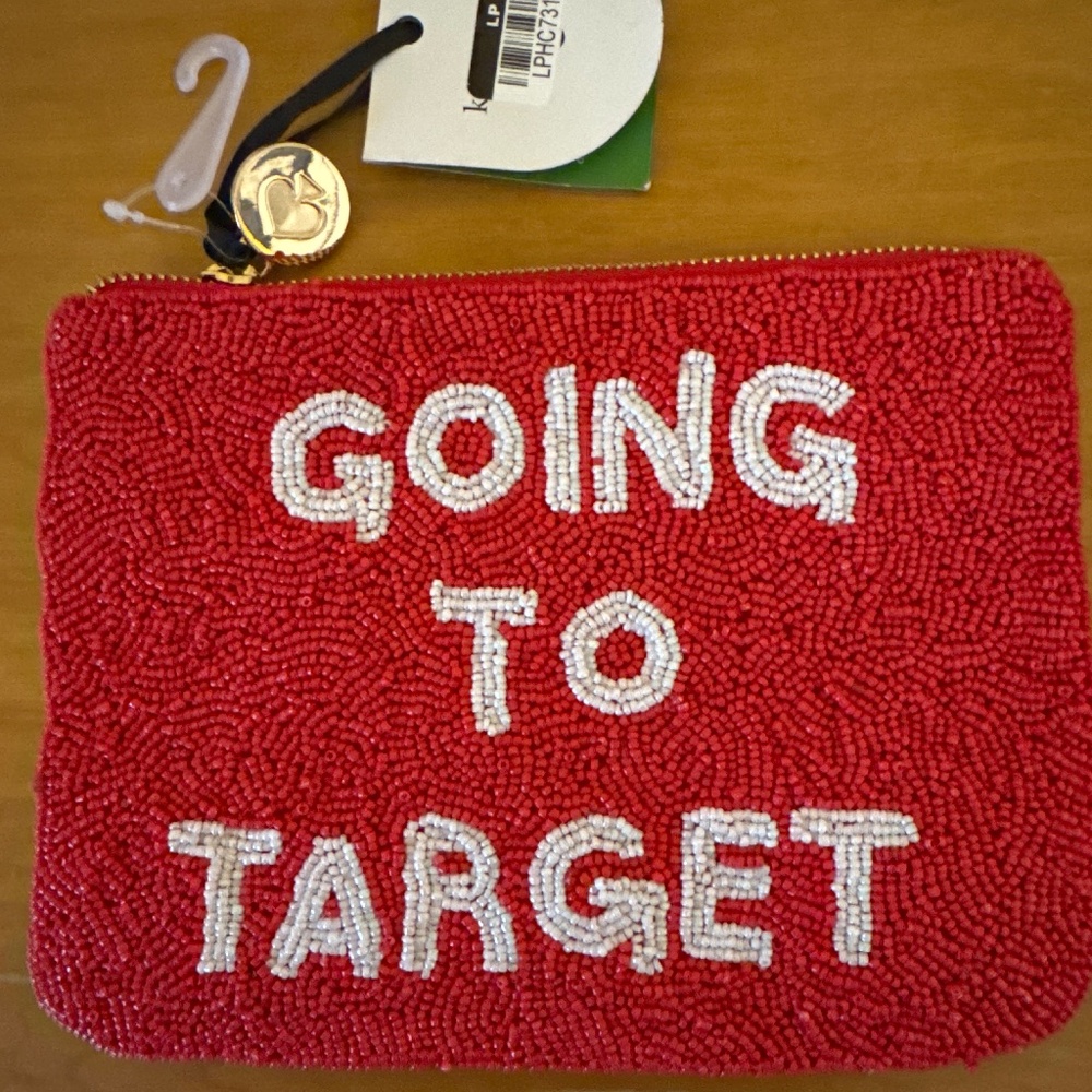 Kate Spade Target X beaded Going to Target zipper bag